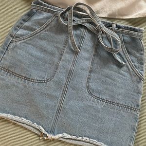 Salty Blonde x Billabong Denim Mini-Skirt